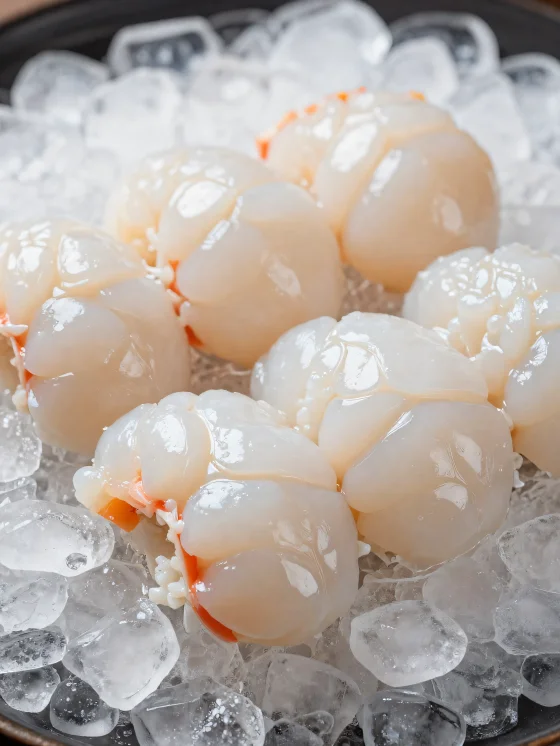 Свіжий омар на рустикальній дерев’яній дошці з лимоном та спеціями