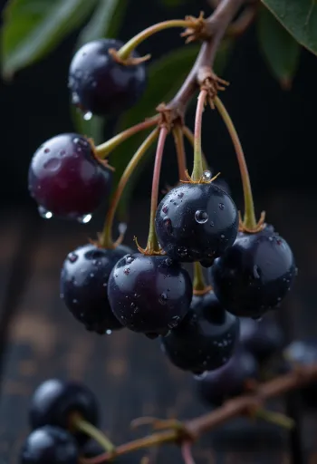 Ягоди горобини, яскраво-червоний колір та злегка зморшкувата поверхня