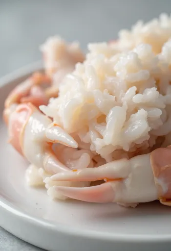 Свіжі морські ракоподібні на дерев'яній дошці з лимоном, часником та спеціями