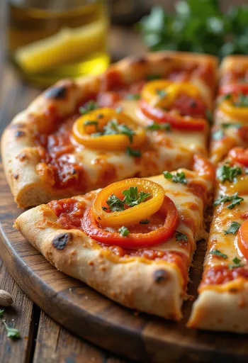 Pizza ai Peperoni з різнокольоровим перцем та моцарелою
