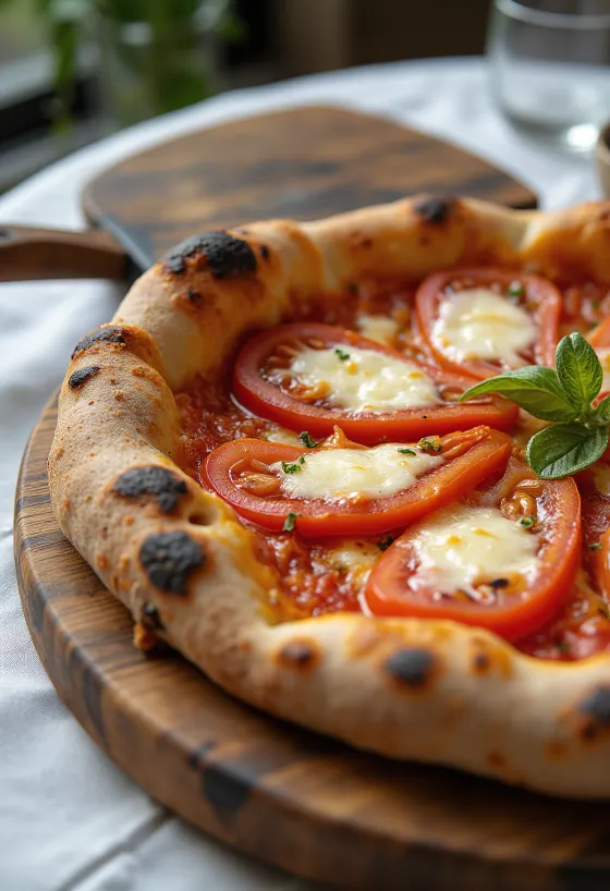 Pizza con Pomodorini зі свіжими помідорами черрі та моцарелою