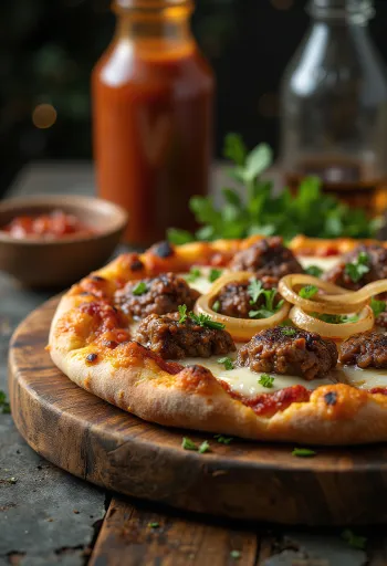 Pizza Kenyan Nyama Choma при подачі