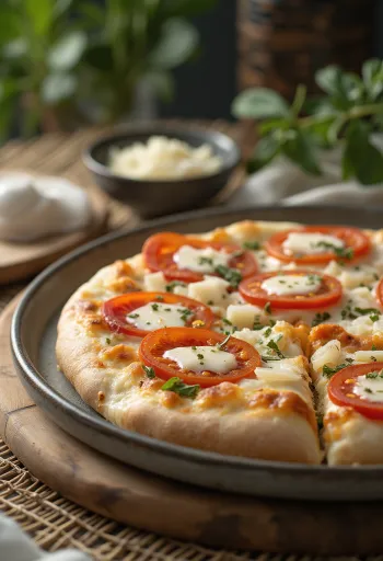 Pizza al Mascarpone з базиліком та пармезаном