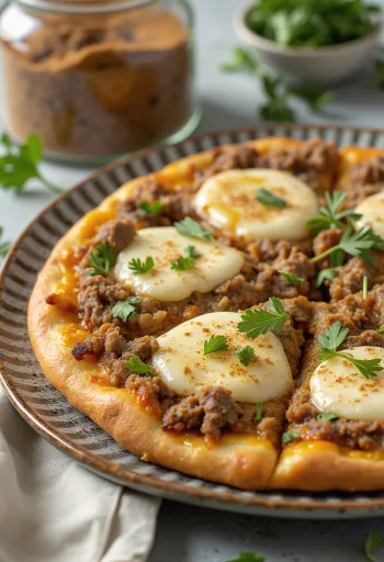 Pizza Maroccaine при подачі