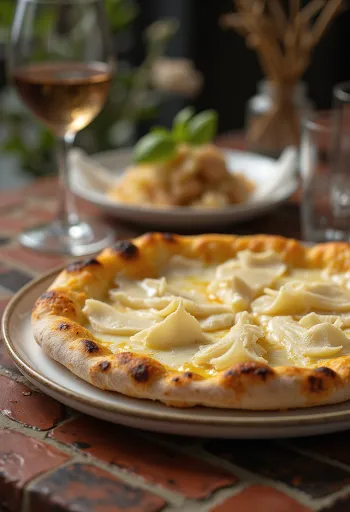 Pizza al Tartufo Bianco з білим трюфелем та сирами