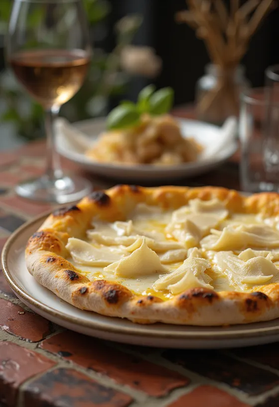 Pizza al Tartufo Bianco з білим трюфелем та сирами