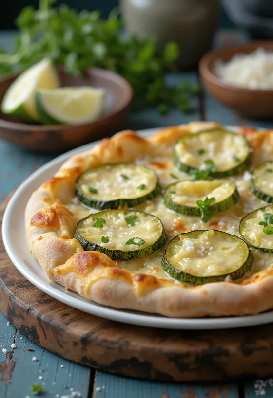 Pizza al Zucchini з цукіні та сирами