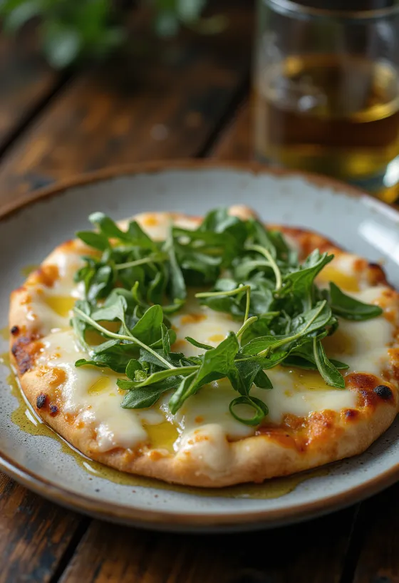 Піца Bianca con Rucola з руколою та сиром