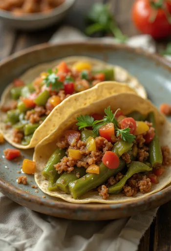 Tacos de Nopales при подачі