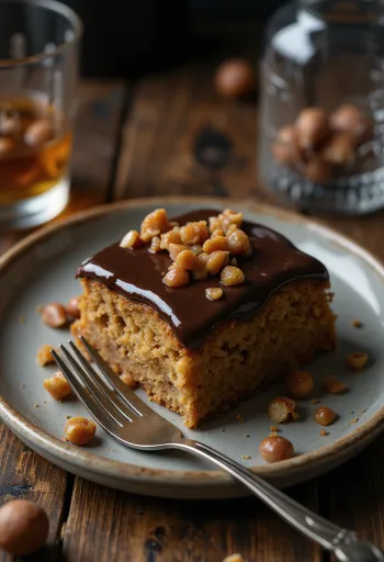 Ромово-каштановий торт, прикрашений