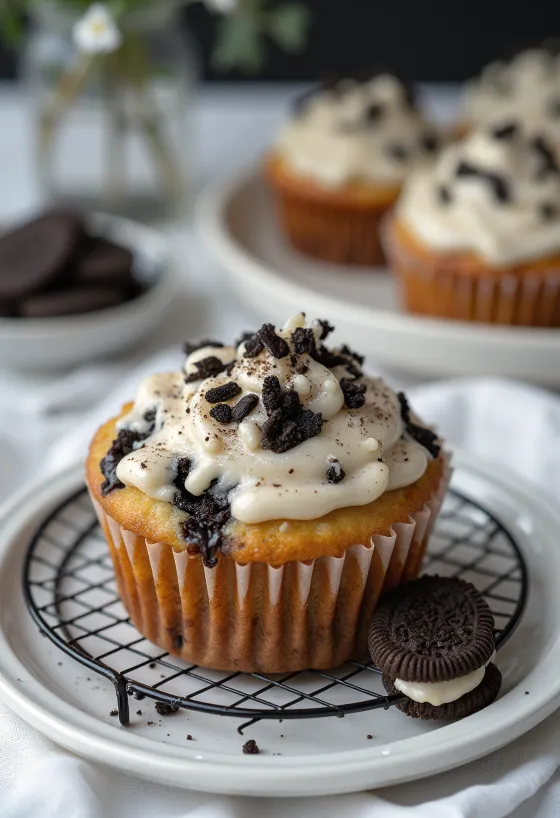Капкейки з Oreo при подачі