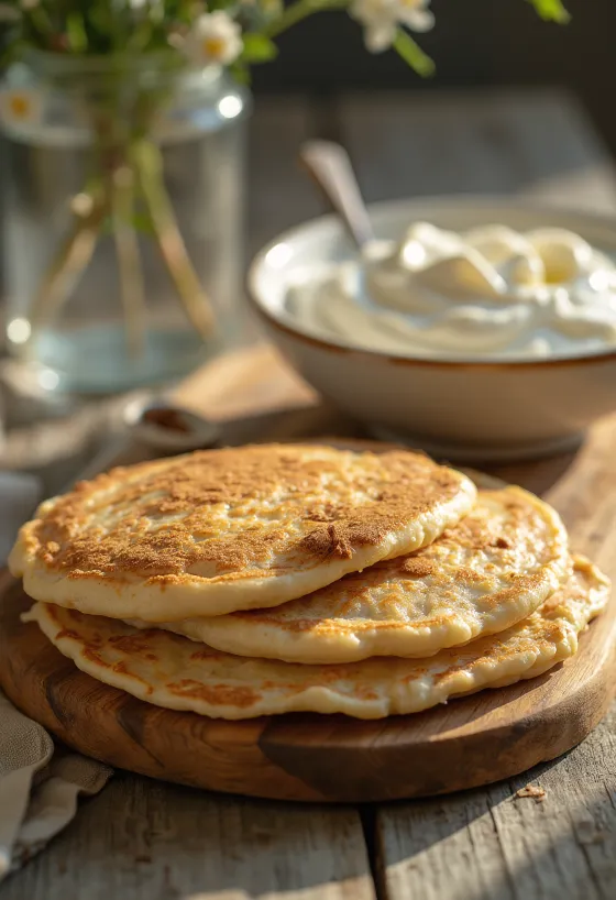 Свіжоспечені вівсяні млинці