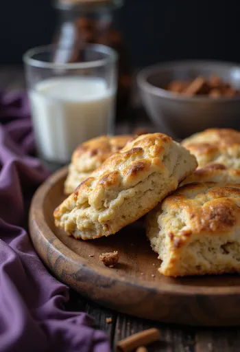 Скони з корицею, готові до подачі