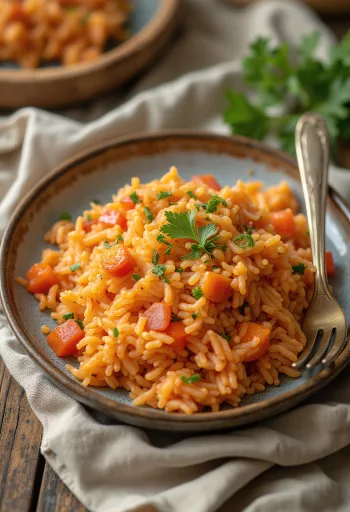 Гострий рис з овочами