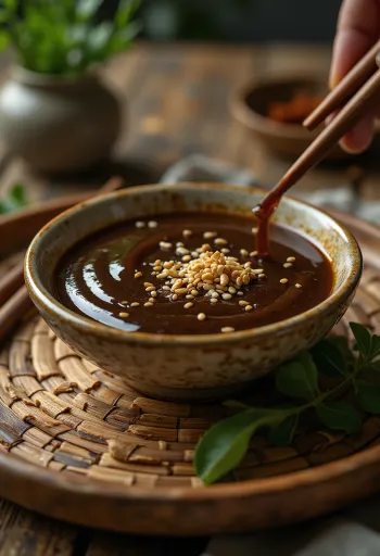 Кунжутно-імбирний соус з лаймом при подачі