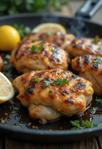 Курячі стегна на грилі при подачі