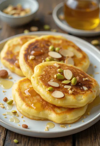 Млинці Малпуа з медом і фісташками