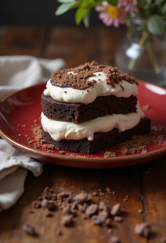 Торт Туро Руді, прикрашений шоколадною стружкою та сирками