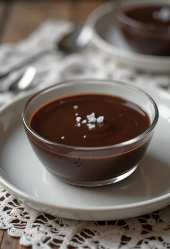 Manjar de chocolate, поданий з шоколадом, кремовою текстурою та прикрашений шоколадною стружкою