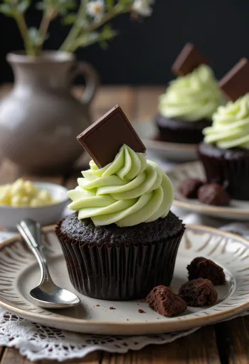 Капкейк After Eight при подачі