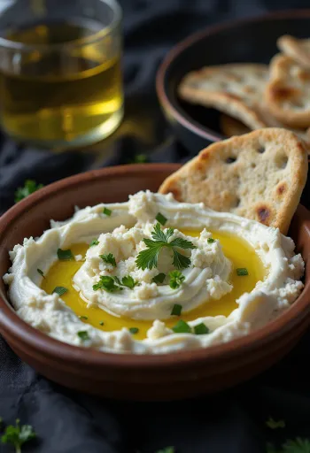 Йогуртовий соус Хайдарі поданий зі свіжими овочами