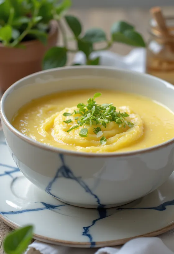 Чаванмуші з лаймом, посипане кунжутом і свіжою зеленою цибулею