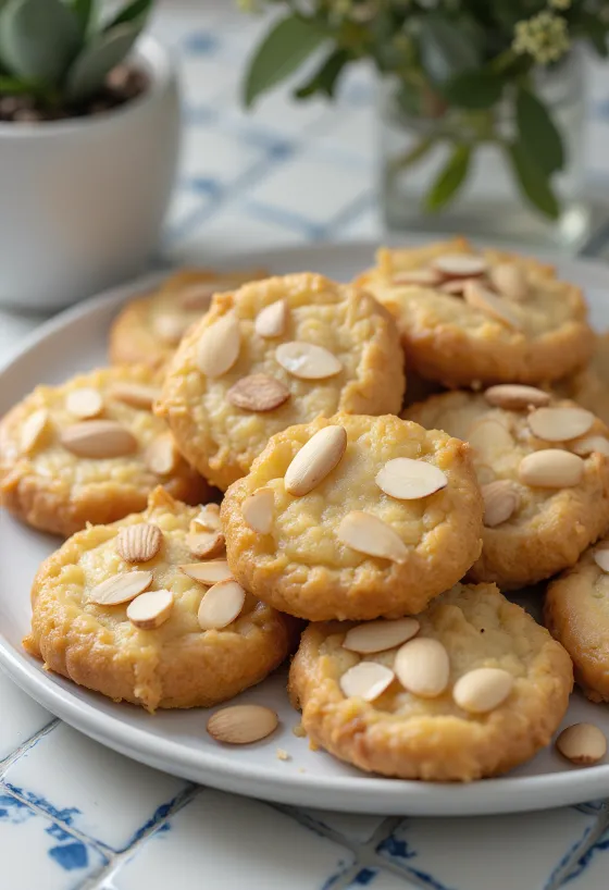 Нанкхатай з мигдалевим борошном, м'яке та мигдальне печиво