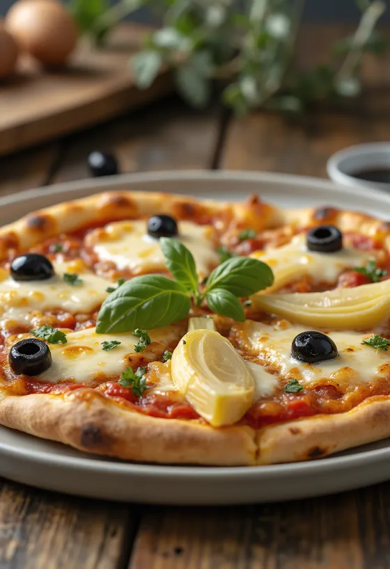 Піца ai Carciofi e Olive з артишоками та оливками