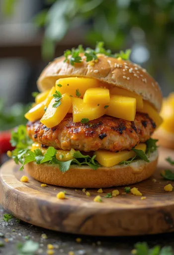 Манго Бургер подача