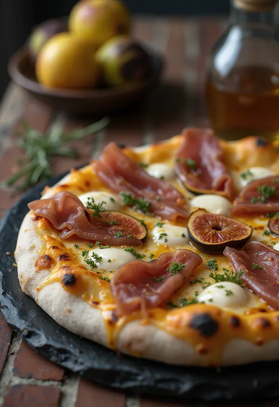 Pizza ai Fichi e Prosciutto з інжиром та шинкою