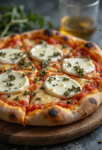 Pizza ai Formaggi di Capra з козячими сирами та моцарелою