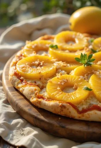 Pizza ai Frutti Tropicali з тропічними фруктами та рікотою